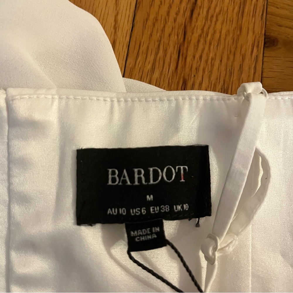 Bardot Martini White Corset Mini Dress Size Medium NEW - Picture 8 of 9
